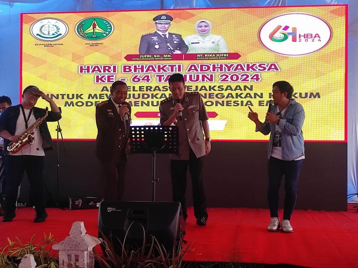 Kapolres Binjai Hadiri Peringatan Hari Bhakti Adhyaksa Ke-64