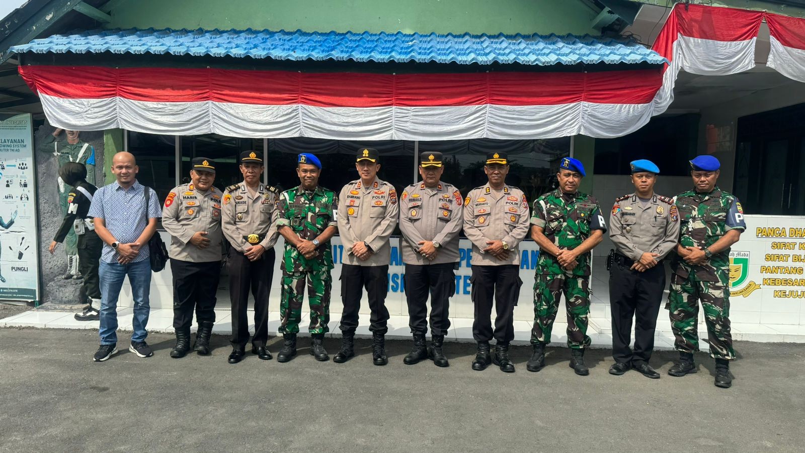 Kapolres Binjai Datangi Subdenpom 1/5-2 Binjai 