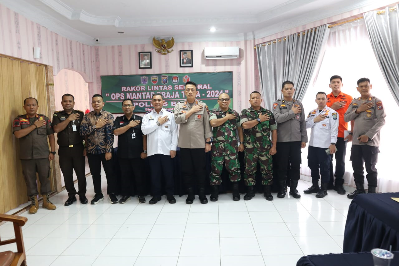 Polres Binjai Laksanakan Rapat Koordinasi Lintas Sektoral Operasi Mantap Praja Toba-2024