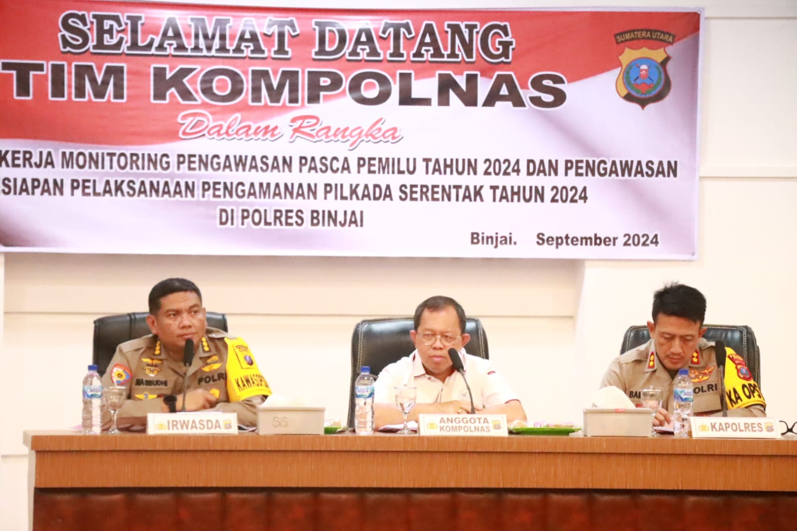 Polres Binjai Terima Kunjungan Kerja Tim Kompolnas RI