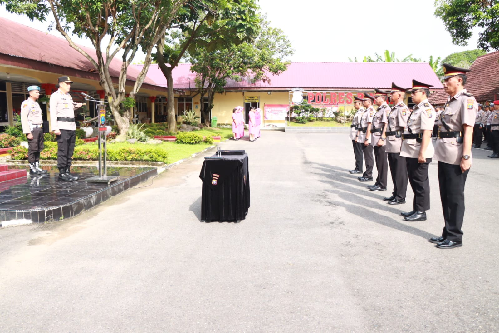 Kapolres Binjai Serah Terimakan Jabatan Kapolsek Binjai Timur dan Kapolsek Sei Bingai