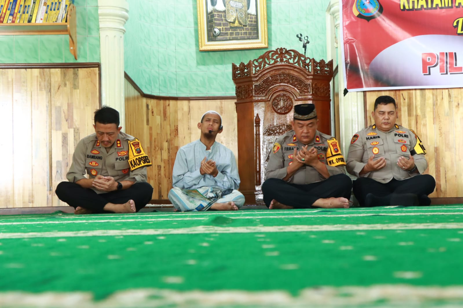 Polres Binjai Gelar Khatam Dan Doa Bersama Dalam Rangka Pilkada Damai 