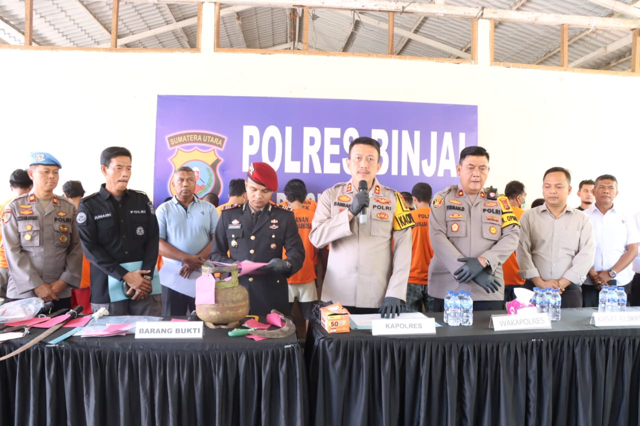 Polres Binjai Ungkap Kasus Tindak Pidana bulan September 2024