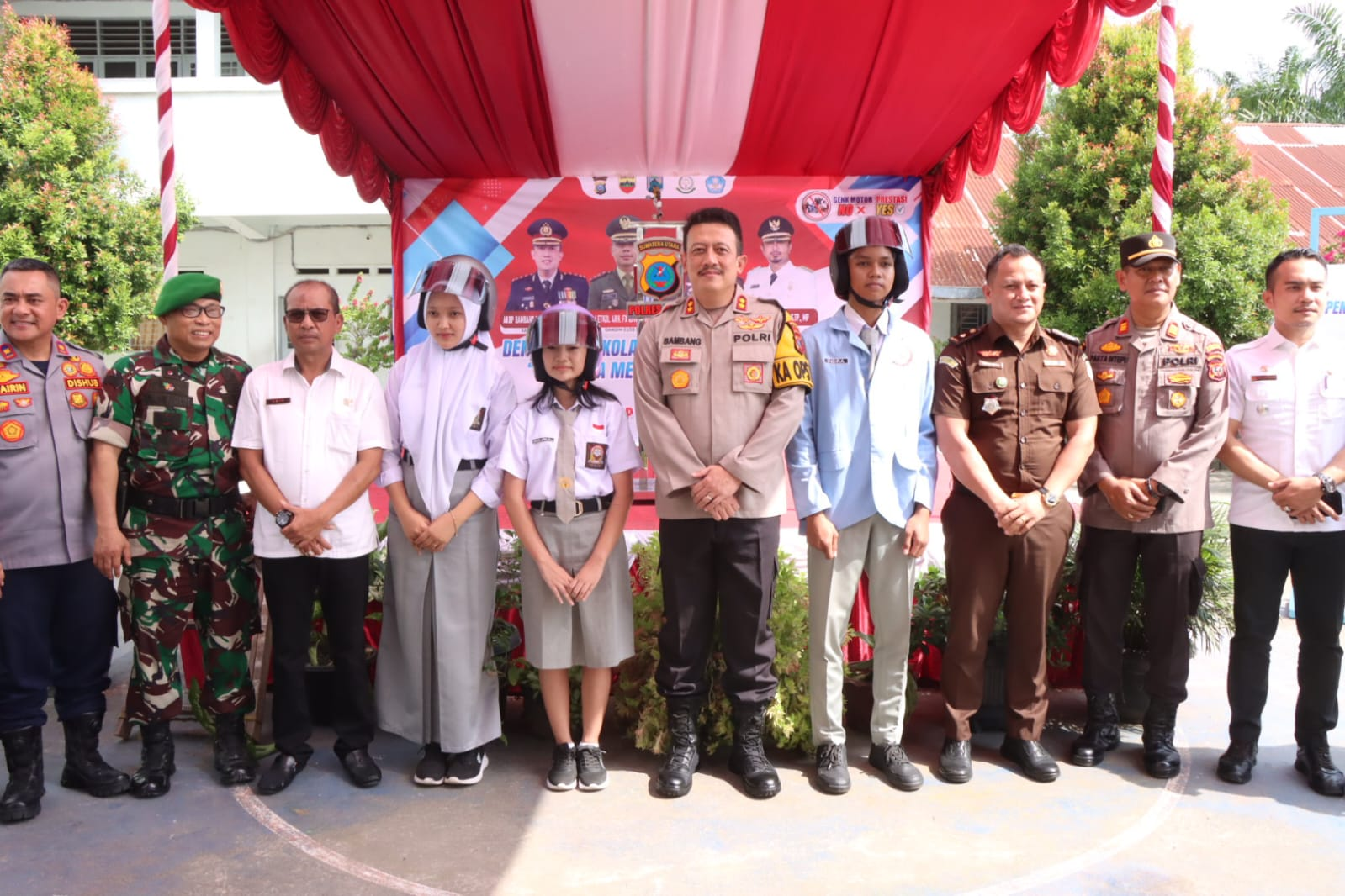 Kapolres Binjai Ajak Siswa Sekolah Komitmen Deklarasi Lawan Geng Motor