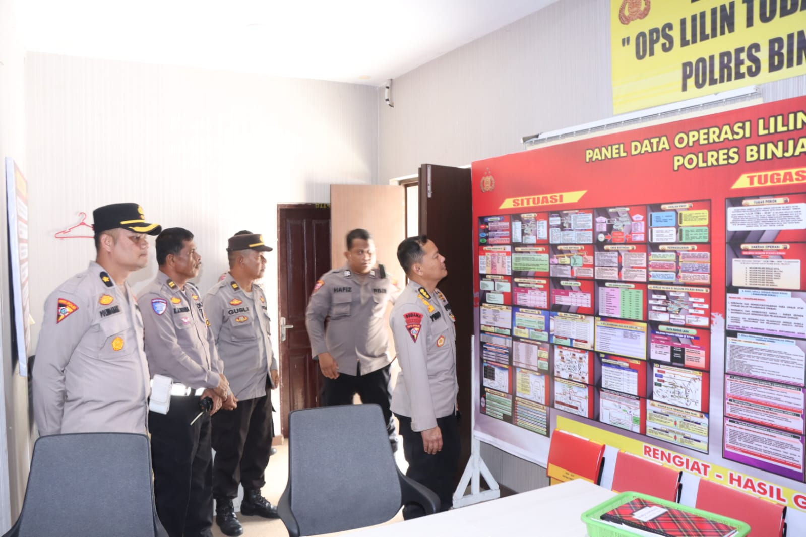 Tim Supervisi ops Lilin Toba 2024 Mabes Polri Cek Pos Pelayanan Polres Binjai