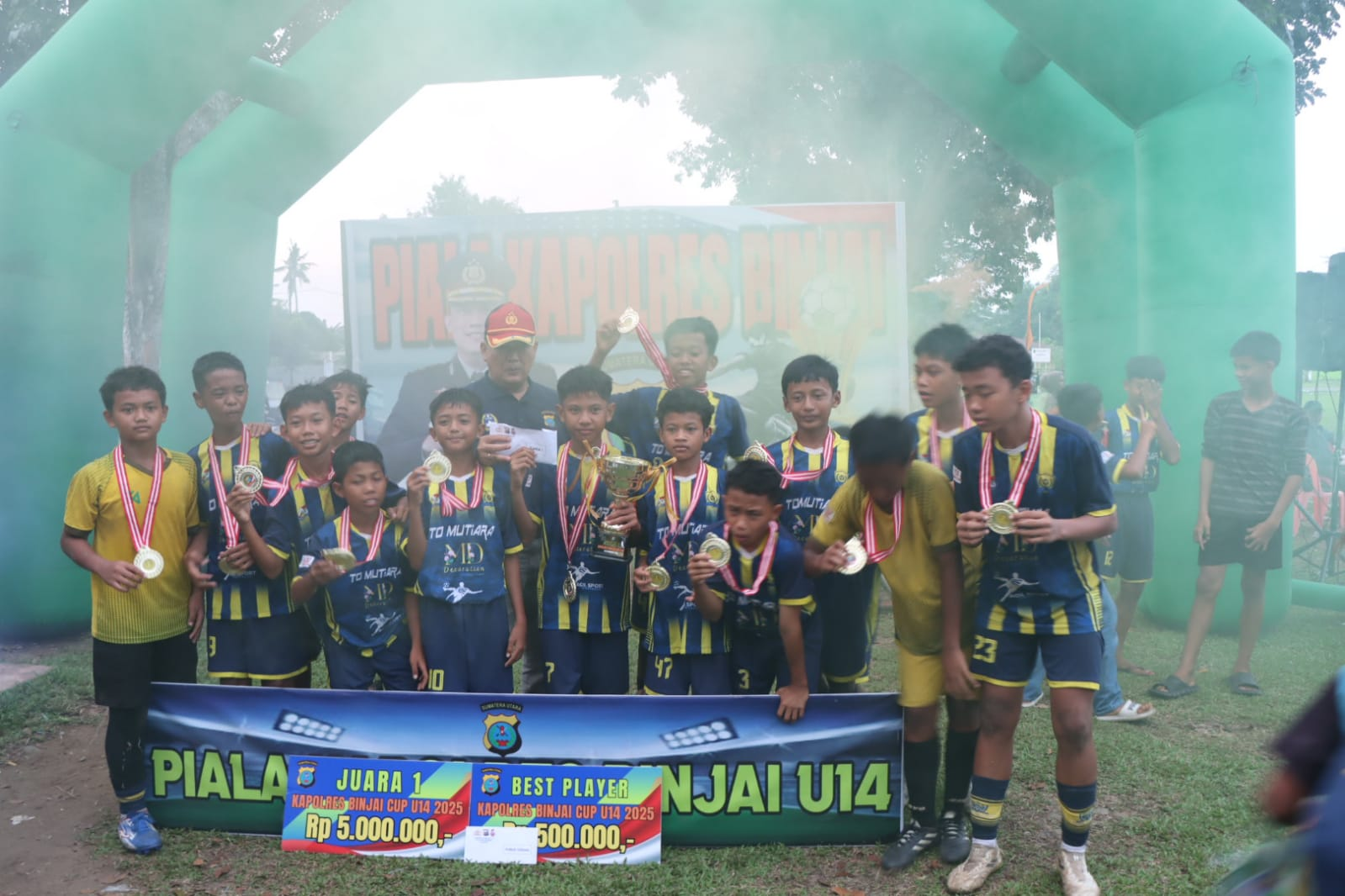 Sukses...!!! Piala Kapolres Binjai U14 Tahun 2025